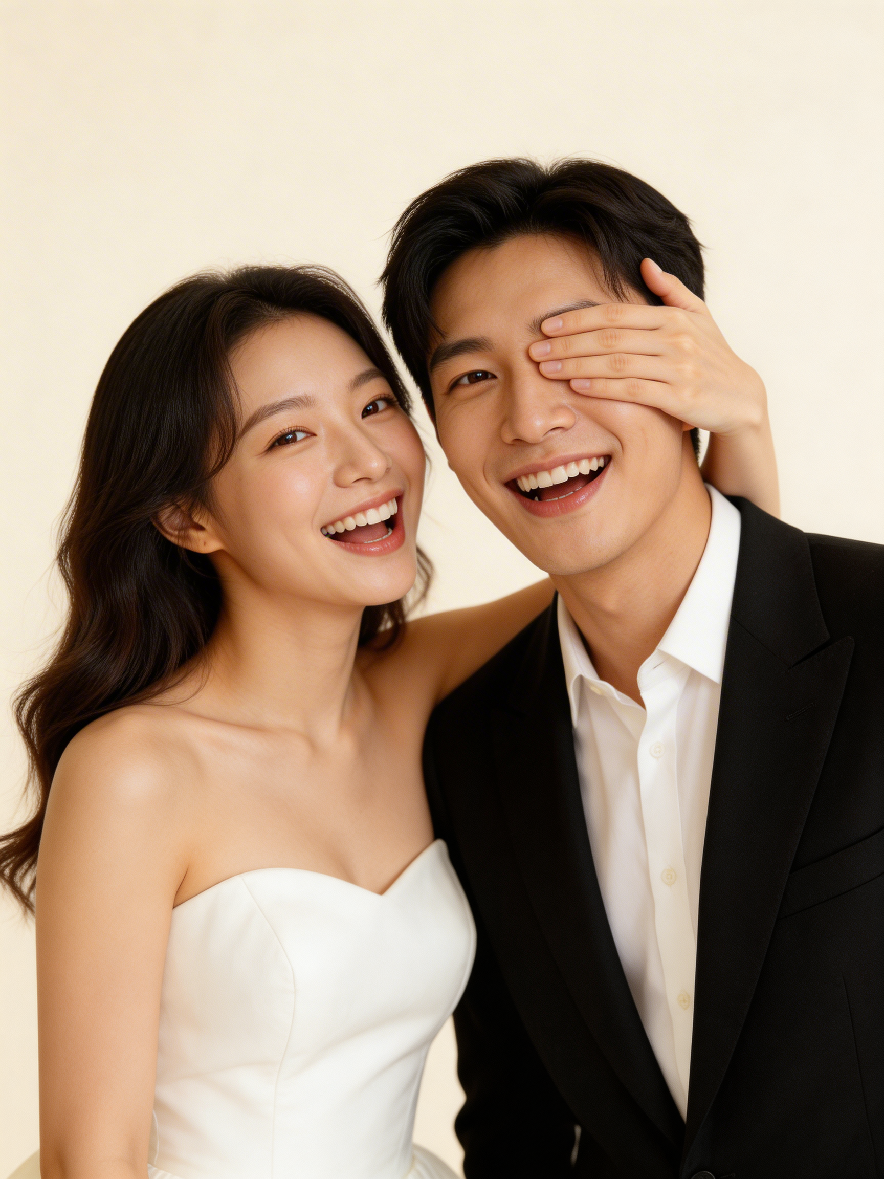 함께 웃는 두 사람